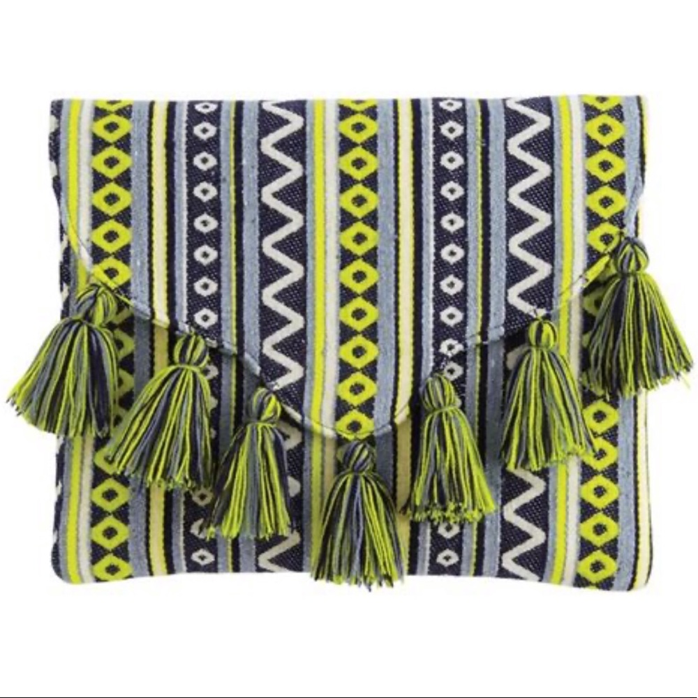 Mud Pie Tassel Envelope Clutch